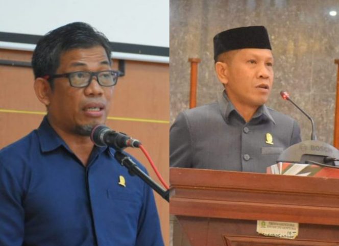 					Mantan Ketua DPRD Sinjai, Jamaluddin dan Ketua DPD Partai Gerindra Kabupaten Sinjai, Fachriandi Matoa. (Foto: Kolase/ BERITA.NEWS)