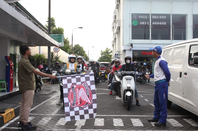 					Eratkan Silaturahmi, Astra Motor Sulsel Gelar Honda Community Bikers Soleh