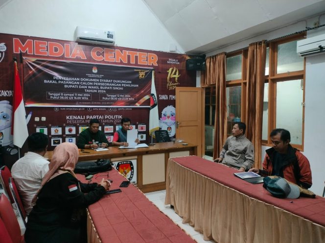 					Rapat Pleno Rekapitulasi Syarat Dukungan Bakal Calon Perseorangan. (Foto: Ist)