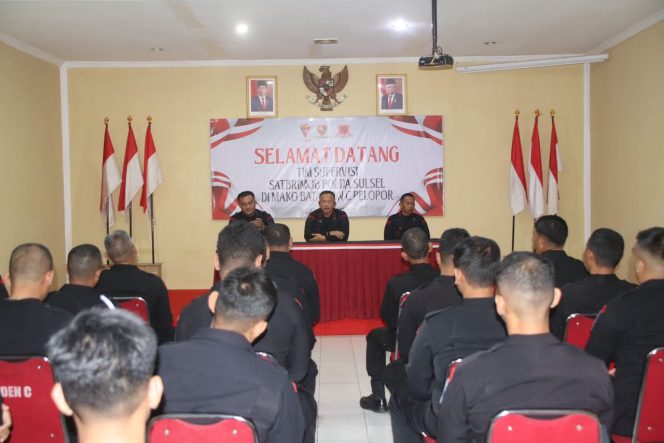 					Mako Brimob Bone Kedatangan Tim Supervisi Satbrimobda Sulsel, Ini Tujuannya