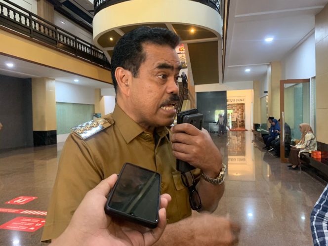 					Pj Bupati Pinrang Ahmadi Akil saat ditemui awak media di Kantor Gubernur Sulsel (dok)