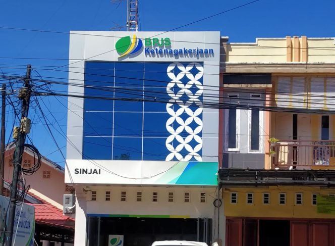					Kantor BPJS Ketenagakerjaan Cabang Sinjai. (Foto: BERITA.NEWS/ Syarif)