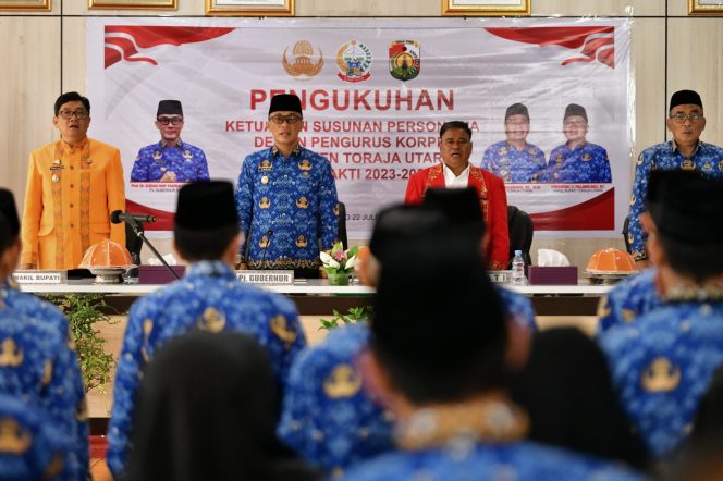 					Pj Gubernur Kukuhkan Pengurus Korpri Toraja Utara 2023-202