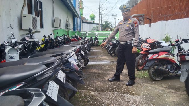 					Motor Balap Liar yang Masih Diamankan di Satlantas Polres Bulukumba. (Dok. Berita.News/ Syarif)