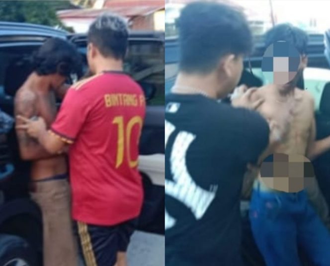 					Kedua Pelaku Aksi Premanisme di Jalanan saat Digelandang ke Mapolres Sinjai. (Dok. Berita.News/ Kolase/ Humas)