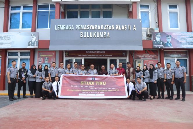 					Rombongan Studi Tiru Kepala Rutan dan Tim Zona Integritas Rumah Tahanan Makassar. (Dok. Ist)