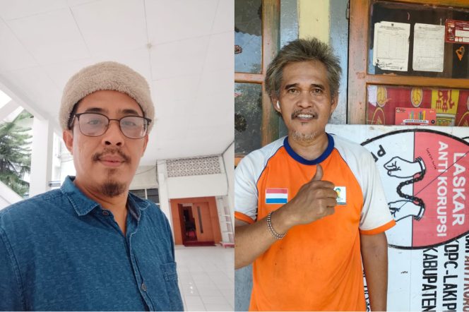 					Ketua DPC Laskar Anti Korupsi Bantaeng, Andi Sofyan (kanan) dan Ketua Pemuda Lira Bantaeng, Yusdanar Hakim (kiri). (Dok. Ist)