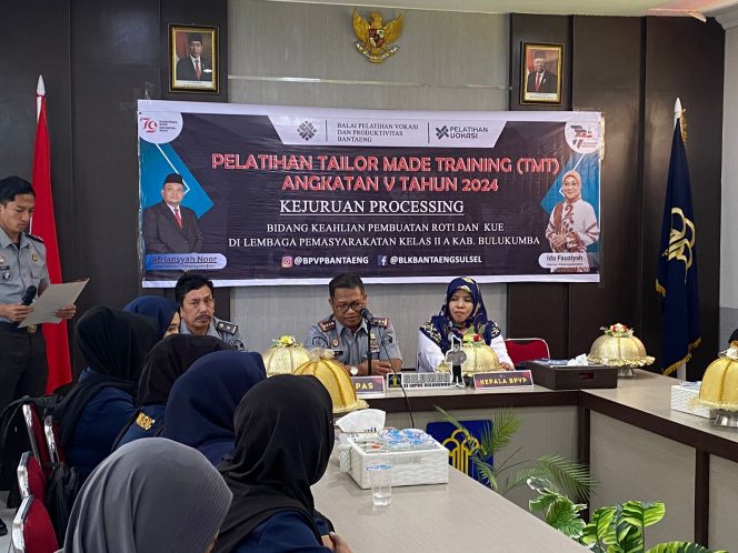 					Pelatihan Pembuatan Roti dan Kue di Lapas Bulukumba. (Dok. Ist)