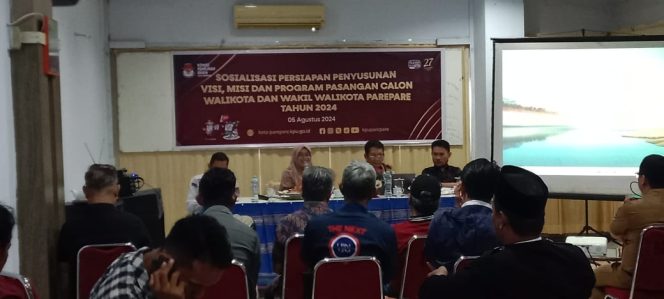 					KPU Parepare Sosialisasi Visi, Misi dan Program Paslon Kepala Daerah. (Dok. Berita.News/ Wahyu Ady Saputra)