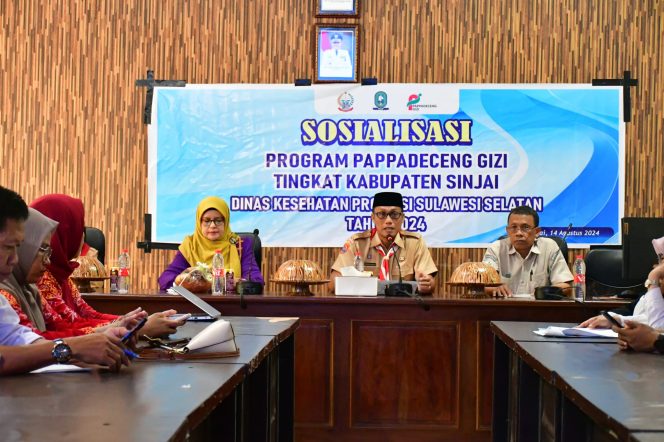 					Ciptakan Generasi Sehat dan Cerdas, Pemkab Sinjai Perkenalkan Program Pappadeceng Gizi