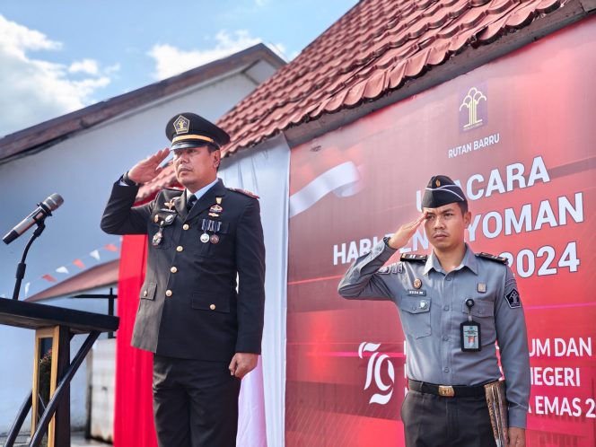 					Rutan Barru Gelar Upacara dan Syukuran Hari Kemenkumham ke- 79