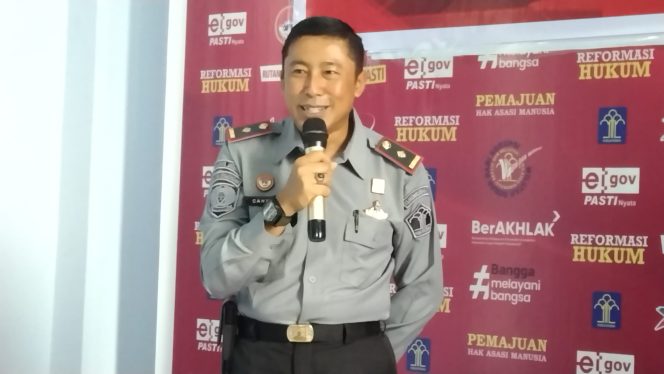 					Kepala Rumah Tahanan Negara (Rutan) Kelas IIB Sinjai, Cahyo Sunarko. (Dok. Berita.News/ Syarif)