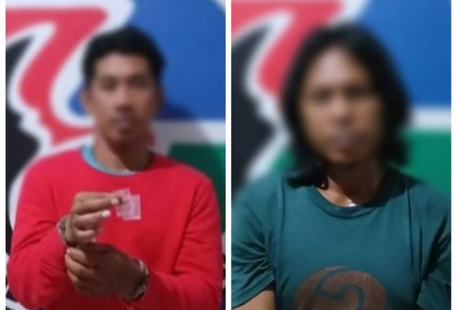 					Kedua Terduga Pelaku Penyalahgunaan Narkotika Jenis Sabu, YS dan NK. (Dok. Berita.News/ Syarif/ Kolase/ Humas)