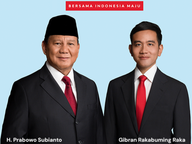 					Calon Presiden dan Wakil Presiden Terpilih pada Pemilu 2024. (Dok. Int)