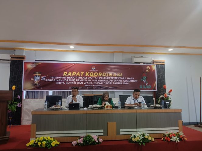 					Rapat Koordinasi Persiapan Rekapitulasi DPSHP Pilkada 2024. (Dok. Ist)