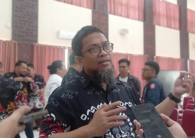 					Kepala Dinas Pendidikan Sulsel Iqbal Najamuddin saat paparkan skema rencana simulasi program makan siang gratis di Sulsel (dok)
