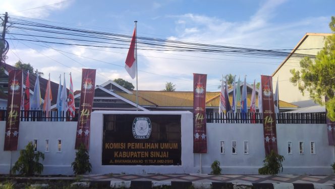 					Kantor Komisi Pemilihan Umum (KPU) Kabupaten Sinjai. Dok. Berita.News/ Syarif)