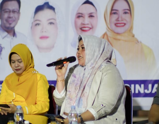 					Calon Bupati Sinjai, Hj. Nursanti saat Pemaparan Visi soal UMKM. (Dok. Berita.News/ Syarif)