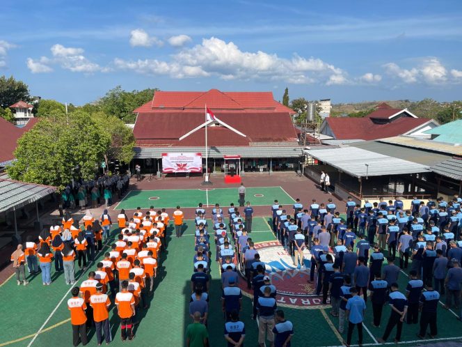 					Upacara Hari Kesaktian Pancasila Tahun 2024 di Halaman Lapas Parepare. (Dok. Ist)