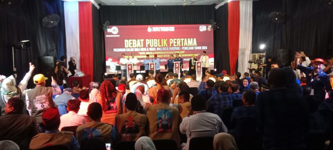 					Suasana Debat Publik Pasangan Calon Pilwalkot Parepare. (dok. Berita.News/ Wahyu)