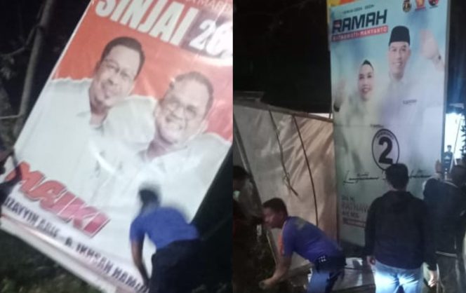 					APK Paslon MAIKI dan RAMAH di Pilkada Sinjai. (Dok. Ist/ Kolase/ Berita.News)