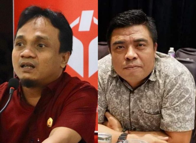 					Ketua Bawaslu dan KPU Sinjai Muhammad Arsal Arifin dan Muhammad Rusmin. (dok. ist-facebook/ kolase/ Berita.News)
