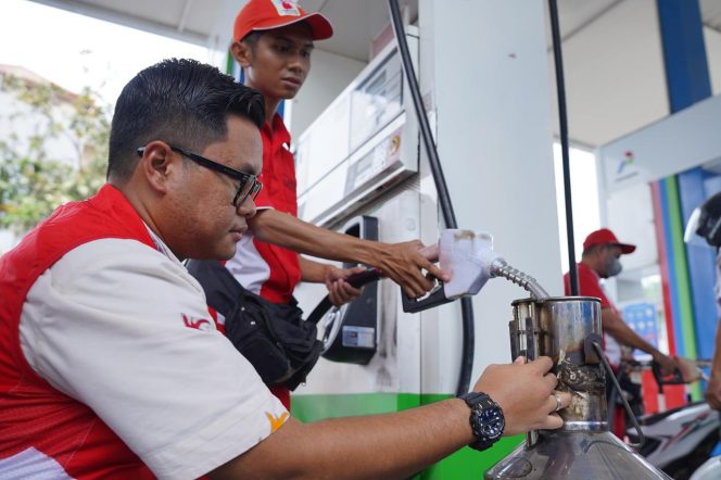 					Jelang Nataru, Pertamina Uji Tera Kualitas dan Kuantitas BBM di SPBU Sulselbar