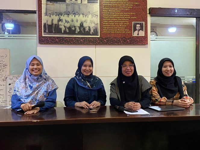 					Tim Makassar Talent Expo 2024 saat menyampaikan press release kepada awak media di Kota Makassar. dok