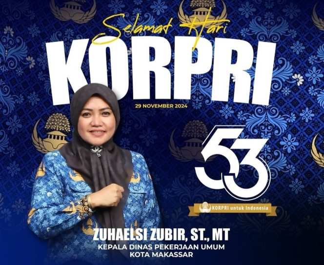 					HUT KORPRI ke 53, Kadis PU Makassar Ajak PNS Tingkatkan Dedikasi dan Integritas
