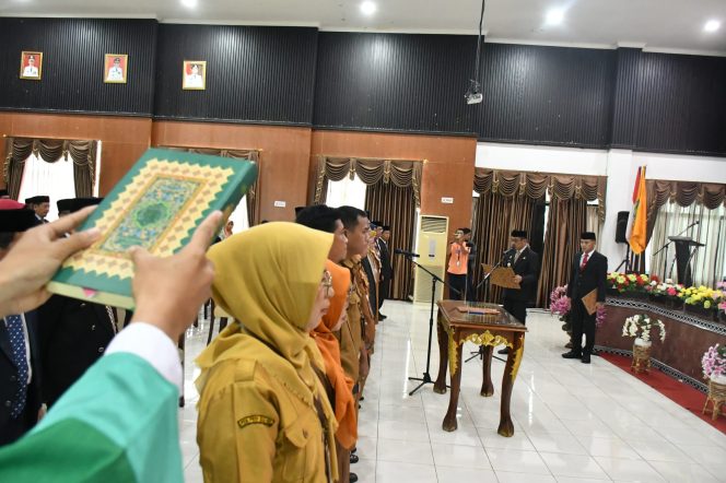 					Prosesi Pelantikan Pejabat Pemkab Sinjai. (Foto: Ist/ Humas)