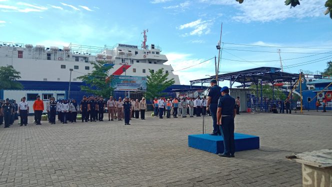 					Apel Kesiapa Jelang Nataru Di Pelabuhan Nusantara Kota Parepare. (Foto: Berita.News/ Wahyu)