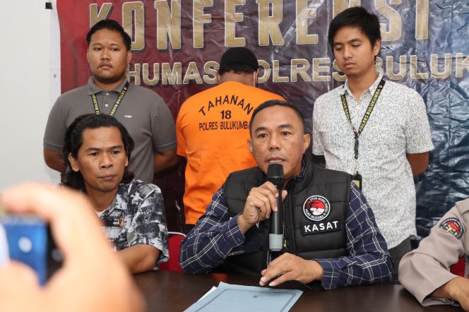 					Konfrensi Perss Satres narkoba Polres Bulukumba. (Foto: Ist/ Humas)