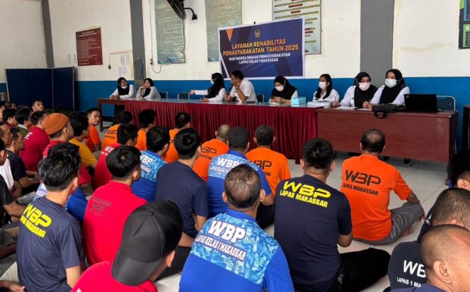 					Program Rehabilitasi tahun 2025 oleh Ditjenpas ke WBP Lapas Makassar. (Foto: Ist/ Humas)