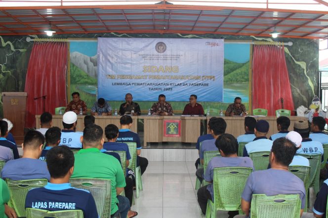 					Sidang TPP WBP Lapas Parepare. (Foto: Ist/ Humas)
