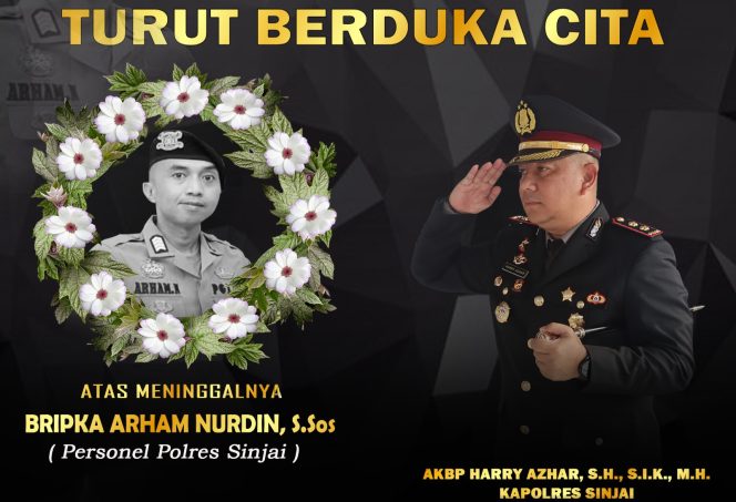					Polres Sinjai Kehilangan, Bripka Arham Nurdin Tutup Usia