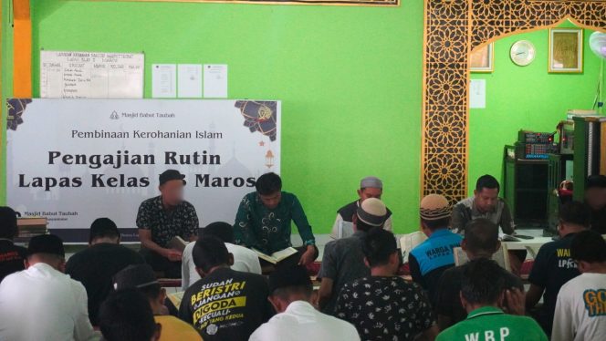 					Pengajian Rutin dan Jumat Berkah di Lapas Maros: Menguatkan Iman, Menjalin Kebersamaan