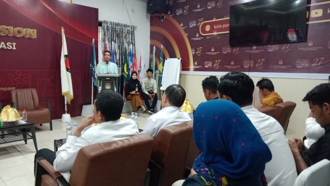 					Sambutan Ketua KPU Kota Parepare, Muh Awal Yanto. (Foto: Berita.News/ Wahyu)