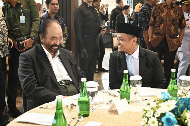 					Ketua Umum Partai NasDem Surya Paloh saat hadiri Ramah Tamah Gubernur dan Wakil Gubernur Sulsel 2025-2030 Andi Sudirman Sulaiman- Fatmawati Rusdi di Jakarta (dok.)
