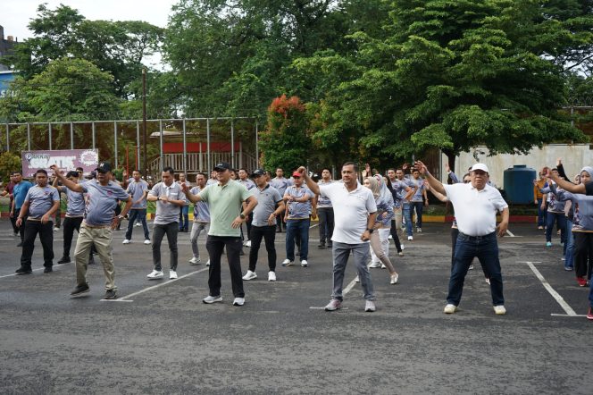 					Senam Bersama di Lapas Makassar Pererat Silaturahmi dan Jaga Kebugaran
