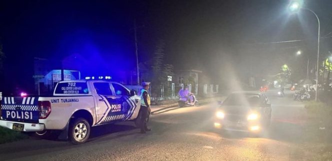 					Patroli Malam Personel Satlantas Polres Sinjai. (Foto: Ist/ Humas)