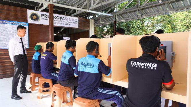 					Lapas Maros Resmikan Wartelsuspas, Fasilitas Komunikasi Aman bagi Warga Binaan