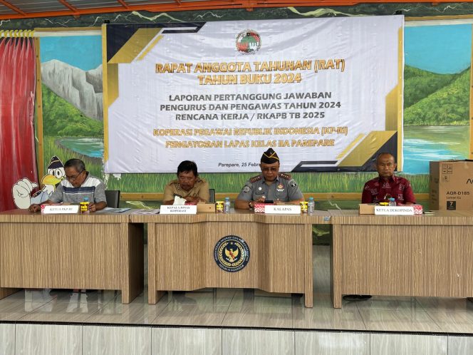 					Lapas Parepare Gelar Rapat Anggota Tahunan Tahun Buku 2024