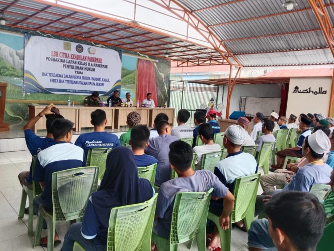 					WBP Lapas Parepare Ikuti Penyuluhan Hukum. (Foto: Ist/ Humas)