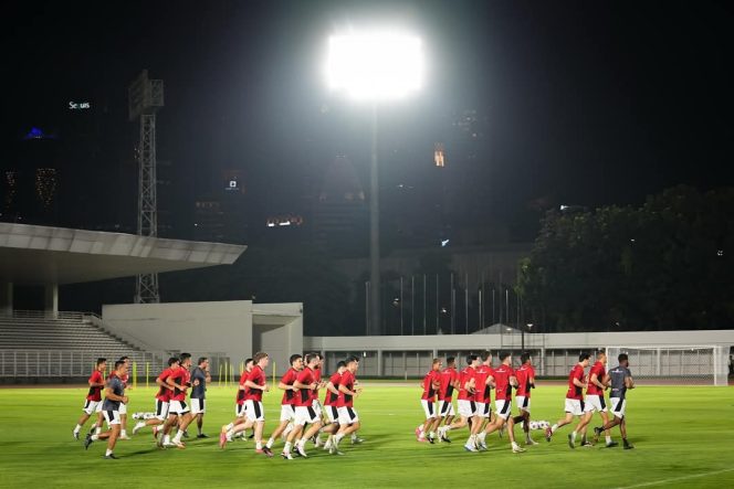 					Suasana Latihan Timnas Indonesia. (Foto: Facebook Erick Thohir)