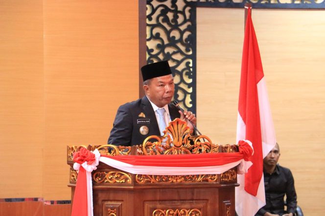 					Andi Muchtar Ali Yusuf saat Pidato di DPRD Bulukumba. (Foto: Ist)