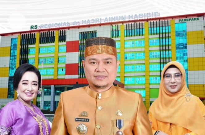 					Direktur dan Jajaran RS HAH Parepare. (Foto: Istimewa)