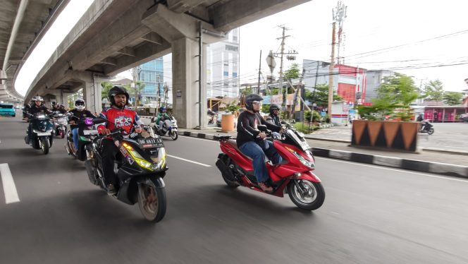 					Komunitas Matic Besar Honda di Makassar Meriahkan Launching Honda CUV e dan Honda ICON e