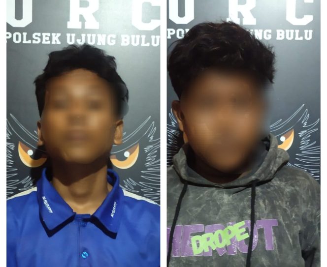 					Dua Pelaku Pencurian Rumput Laut di Bulukumba. (Foto: Kolase/ Berita.News)