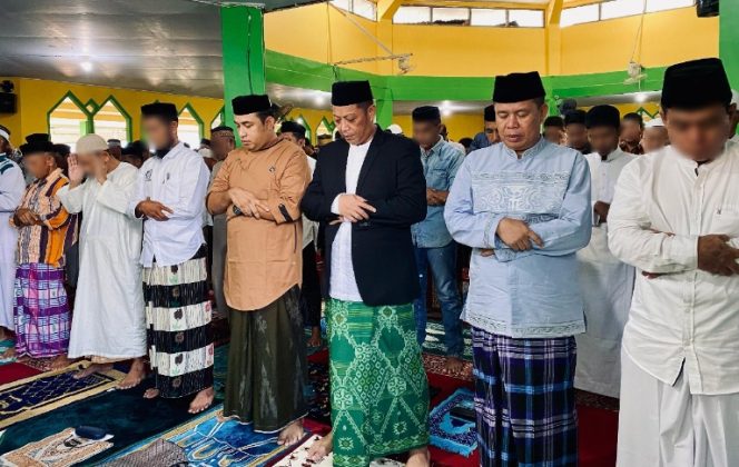 					Suasana Salat Idul Fitri 1446 Berjamaah di Masjid Lapas Bulukumba. (Foto: Ist/ Humas)