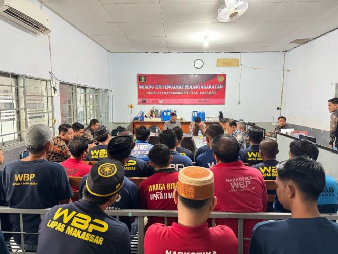 					Sidang TPP Warga Binaan Lapas Makassar. (Foto: Ist/ Humas)